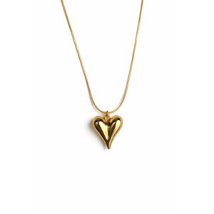 Gold Heart Pendant Necklace